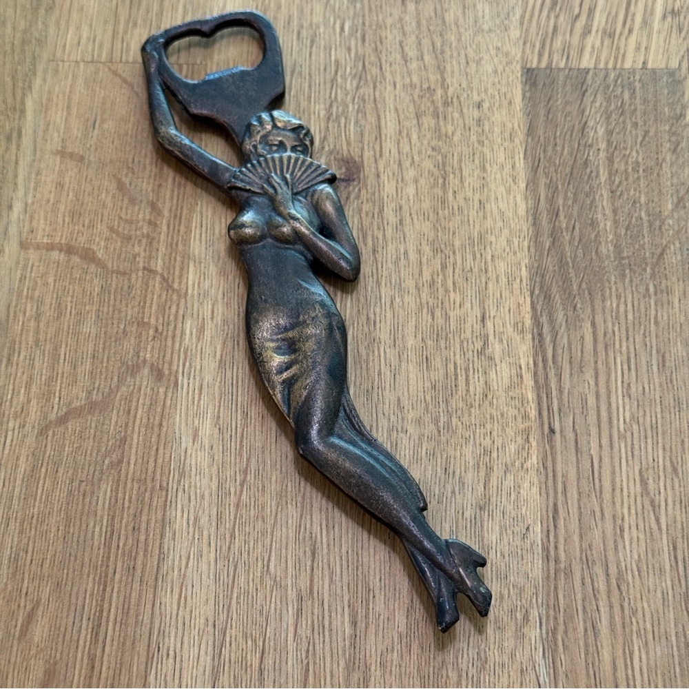 Solid Metal Retro Pin Up Bottle Opener